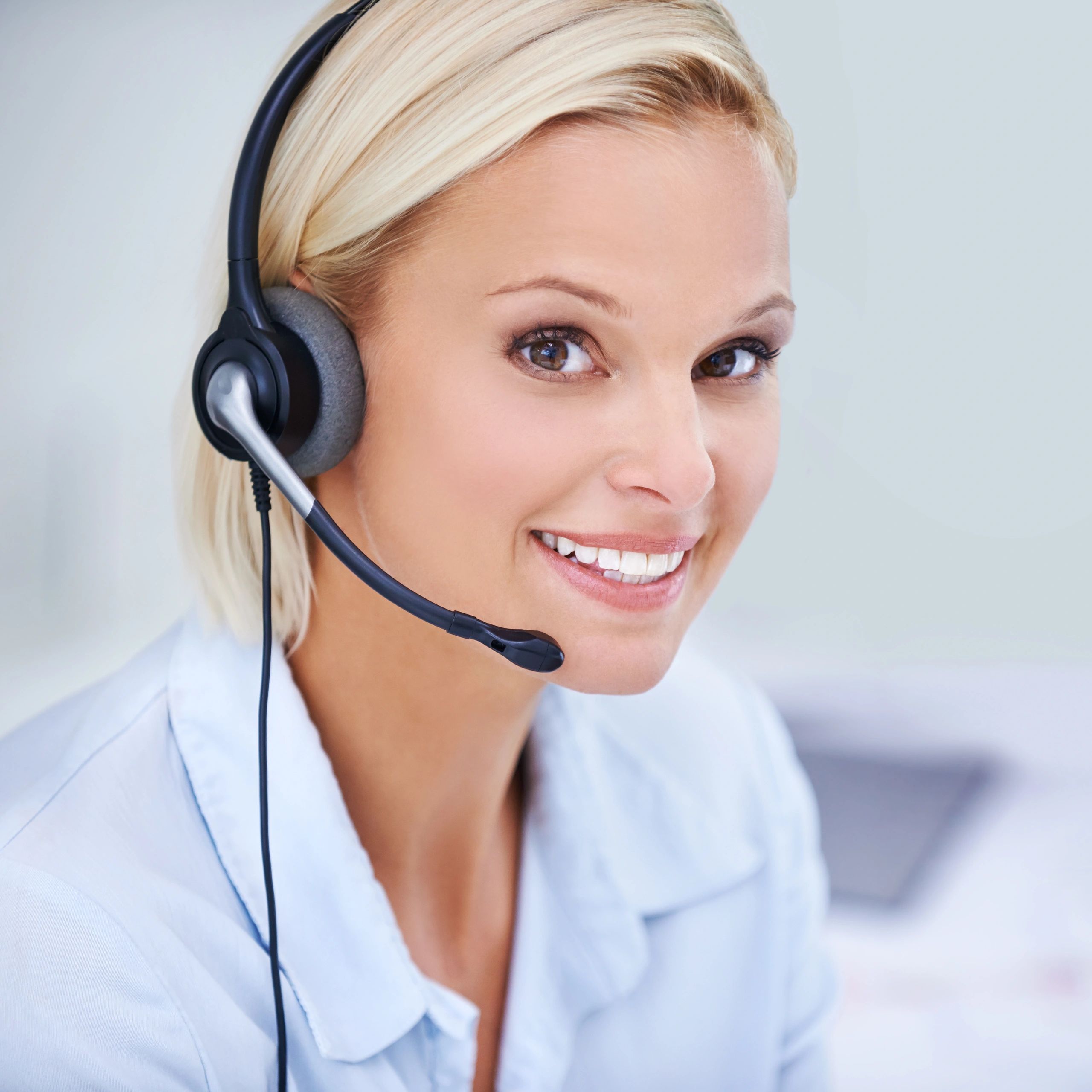 Customer support agent portrait